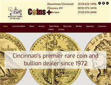 Tablet Screenshot of coinspluscincy.com